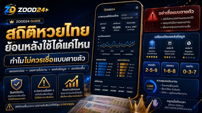 สถิติหวยไทยย้อนหลังใช้ได้แค่ไหน ทำไมไม่ควรเชื่อแบบตายตัว