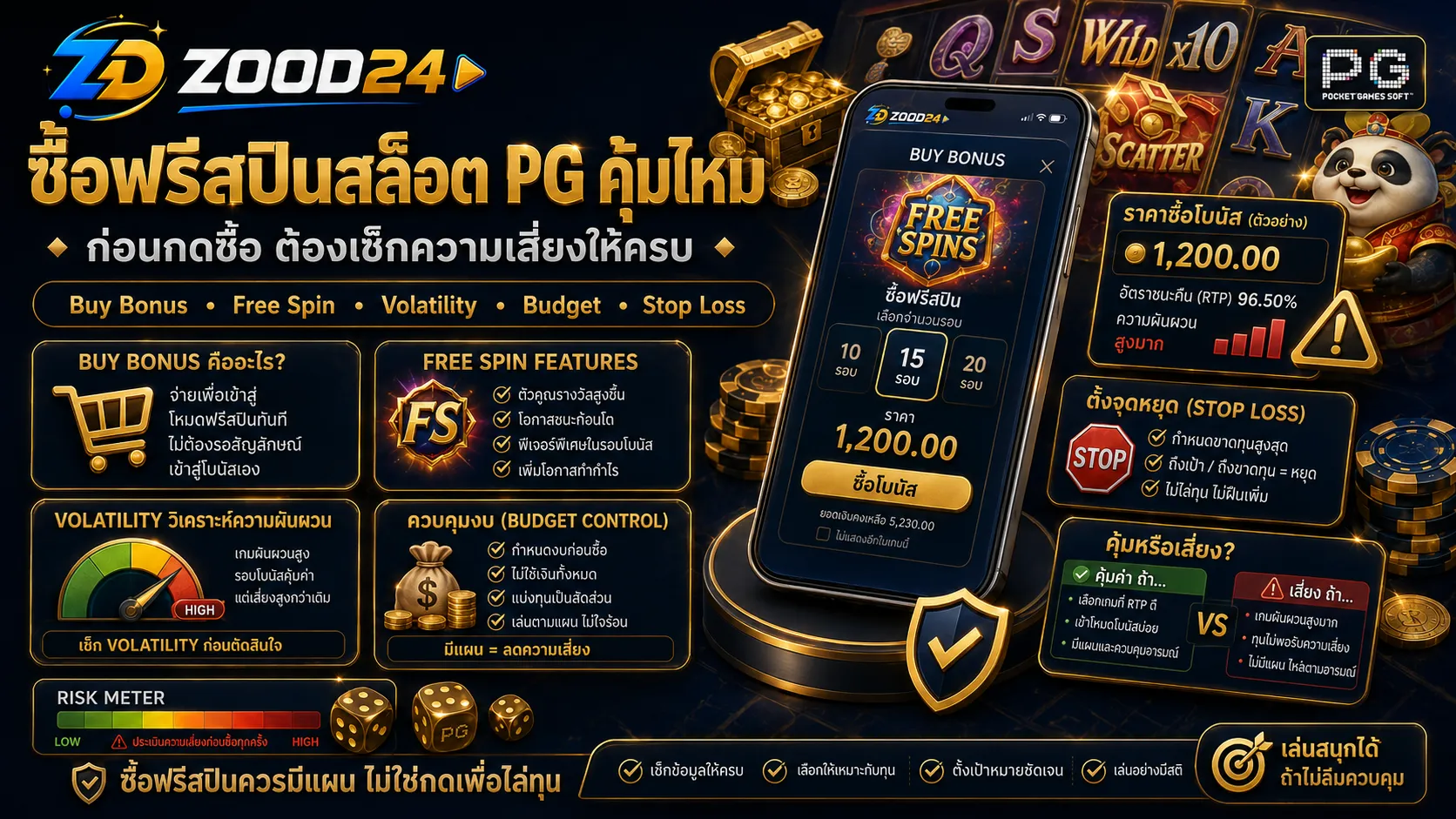 ซื้อฟรีสปินสล็อต PG คุ้มไหม ก่อนกดซื้อควรเช็กอะไรบ้าง