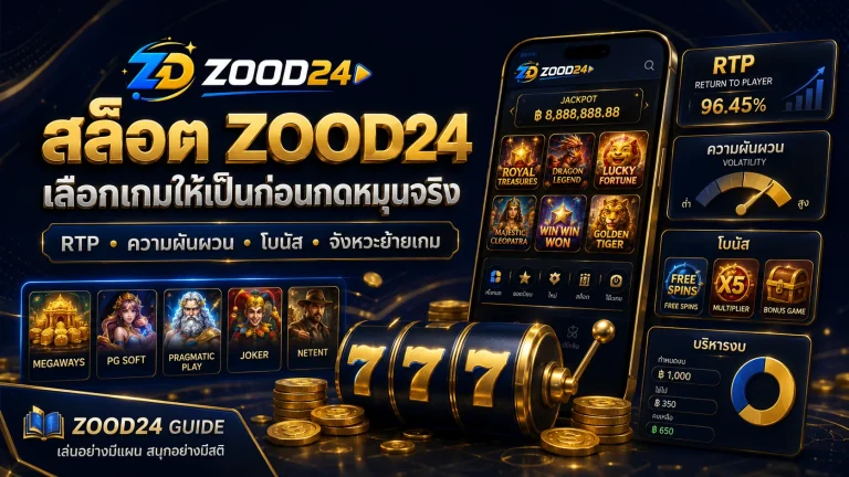 สล็อต ZOOD24 เลือกเกมให้เป็นก่อนกดหมุนจริง