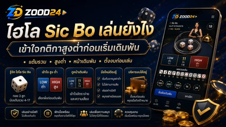 ไฮโล Sic Bo เล่นยังไง เข้าใจกติกาสูงต่ำก่อนเริ่มเดิมพัน