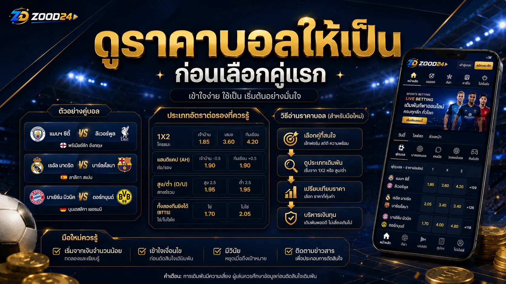 แทงบอลออนไลน์ ดูราคาบอลสำหรับมือใหม่