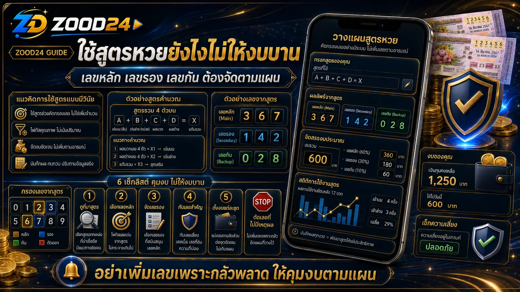 เปรียบเทียบสูตรหวยไทย สถิติย้อนหลัง เลขเด่น เลขรอง และการคุมงบก่อนซื้อ