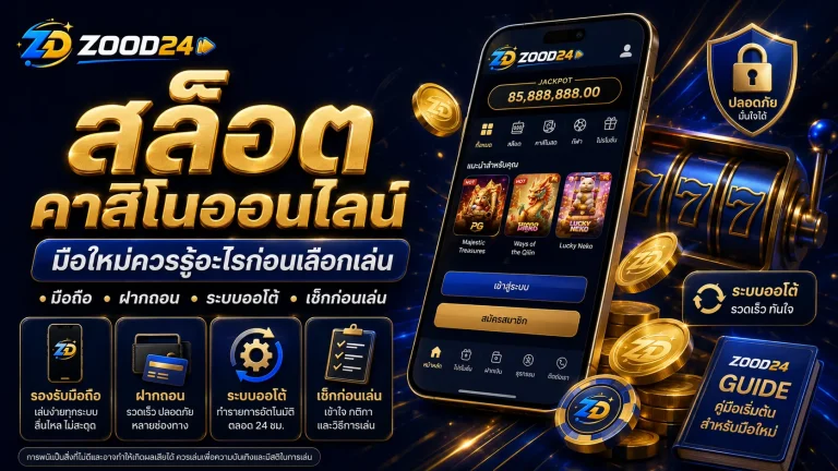 สล็อตคาสิโนออนไลน์ ZOOD24 มือใหม่อย่าเพิ่งกดเล่นถ้ายังไม่รู้สิ่งนี้
