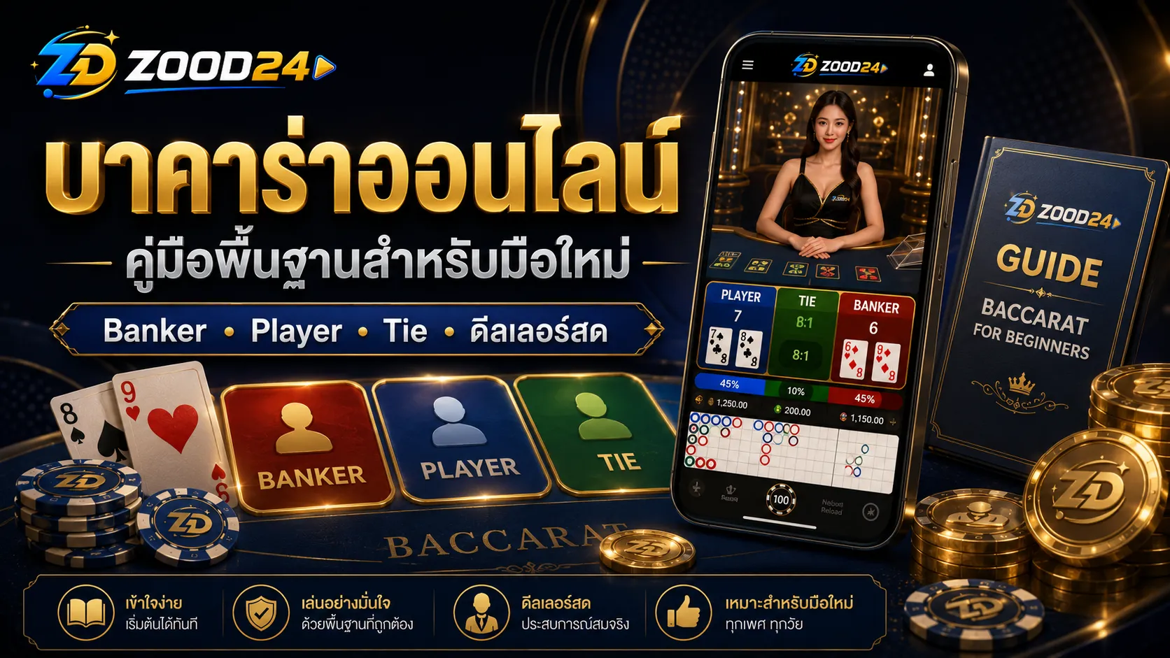 บาคาร่าออนไลน์ คู่มือพื้นฐานสำหรับมือใหม่ก่อนเริ่มเล่น