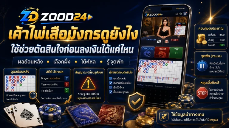 เค้าไพ่เสือมังกรดูยังไง ใช้ช่วยตัดสินใจก่อนลงเงินได้แค่ไหน