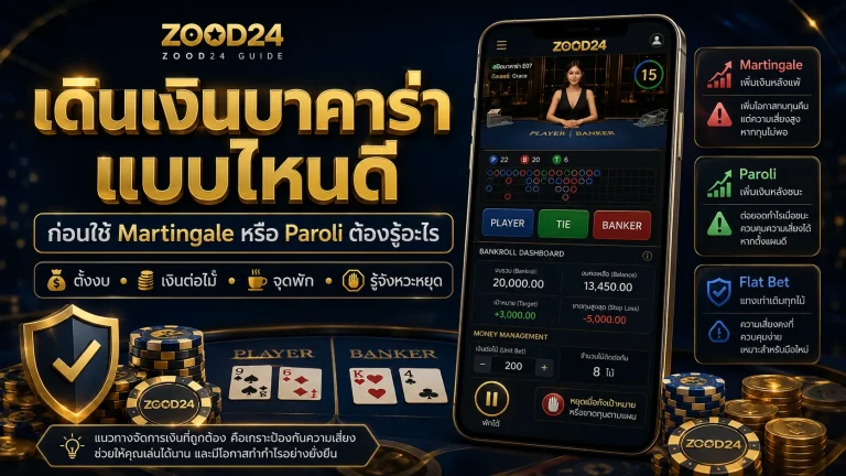 เดินเงินบาคาร่าแบบไหนดี มือใหม่อย่าใช้ Martingale หรือ Paroli แบบไม่เข้าใจ