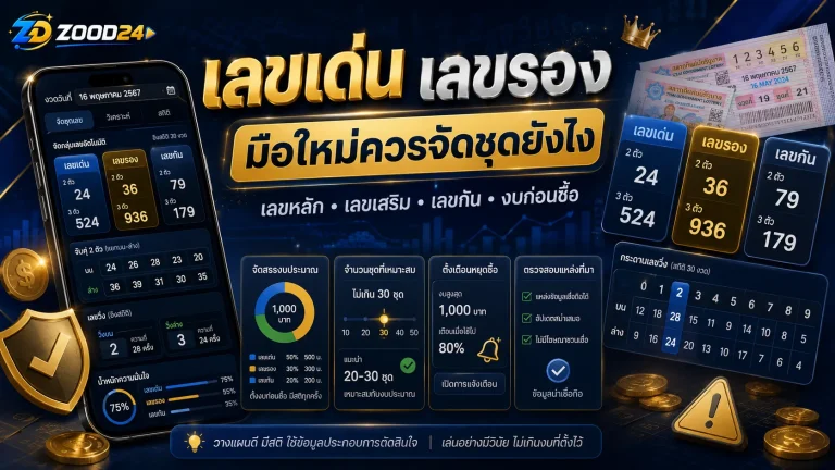 เลขเด่น เลขรอง เลขกัน คืออะไร มือใหม่ควรจัดชุดยังไง