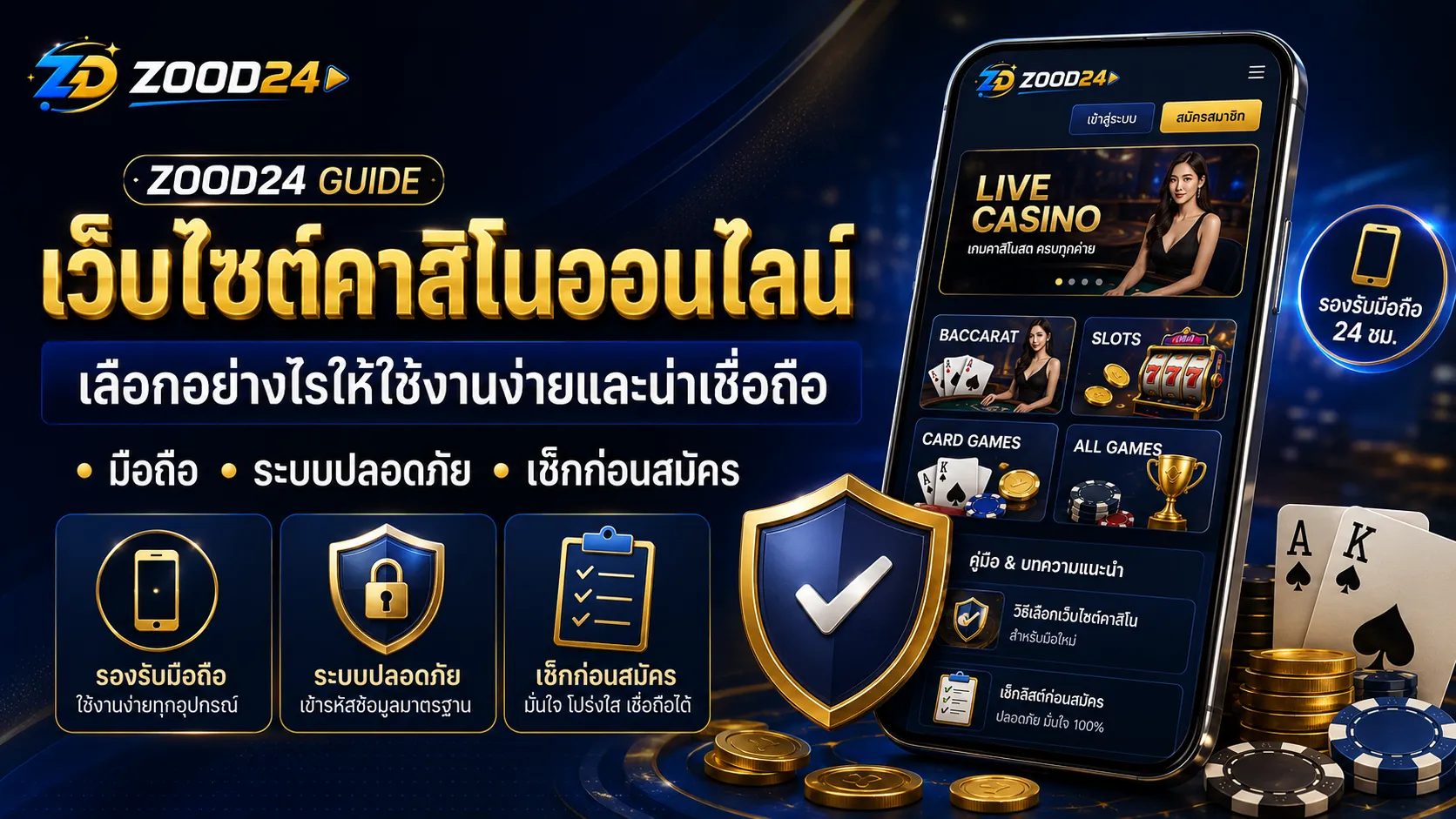 เว็บไซต์คาสิโนออนไลน์ เลือกอย่างไรให้ใช้งานง่ายและน่าเชื่อถือ