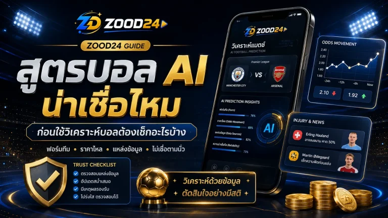 สูตรบอล AI น่าเชื่อไหม ก่อนใช้วิเคราะห์บอลต้องเช็กอะไรบ้าง