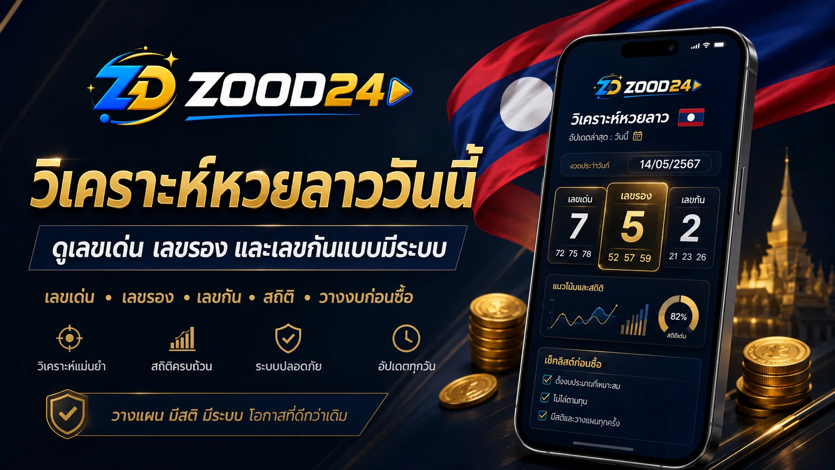 วิเคราะห์หวยลาววันนี้ด้วยการคัดแหล่งข้อมูล แยกเลขเด่น เลขรอง เลขกัน และวางงบก่อนจัดชุด